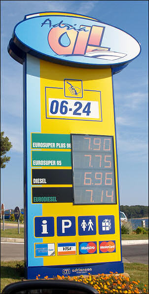 Bezinpreise in Mali Losinj