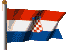 die Flagge von Kroatien