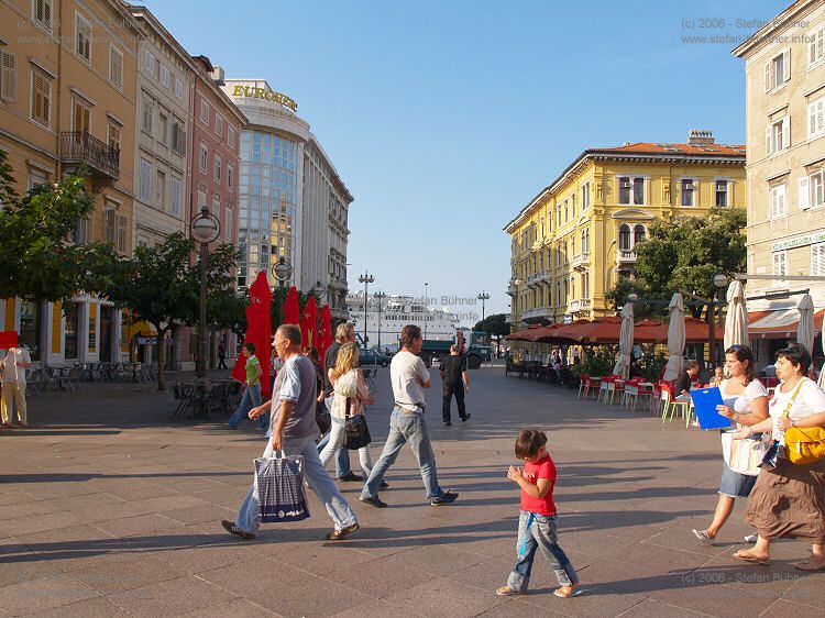 in der Fugngerzone von Rijeka - dem 