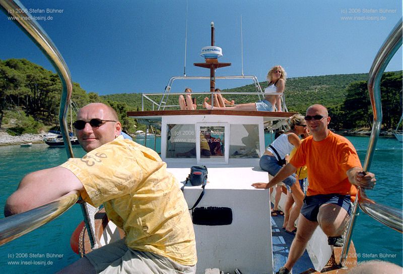 auf Tour mit Kapitn Mate auf Insel Losinj / Kroatien