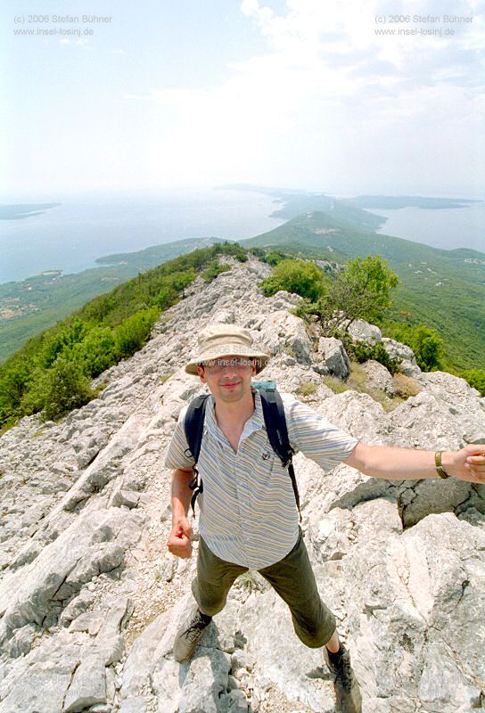 der Gebirgszug des Osorscica bei Nerezine / Osor auf der Insel Losinj