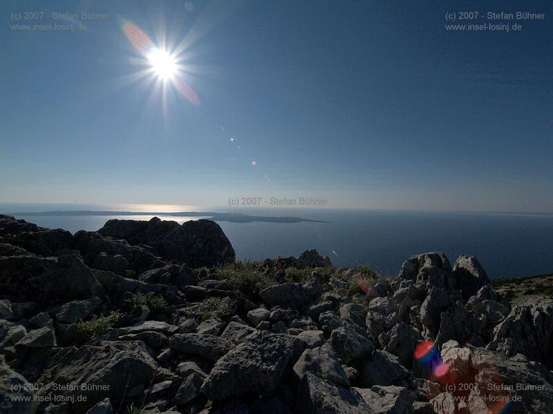 der Gebirgszug des Osorscica bei Nerezine / Osor auf der Insel Losinj