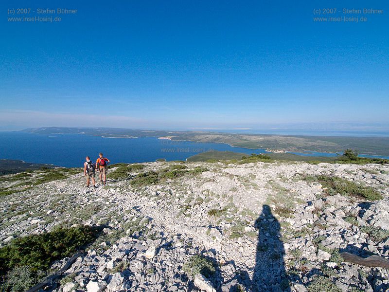 der Gebirgszug des Osorscica bei Nerezine / Osor auf der Insel Losinj