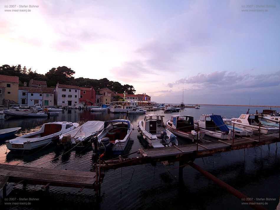 der Fischerhafen Rovenska bei Veli Losinj