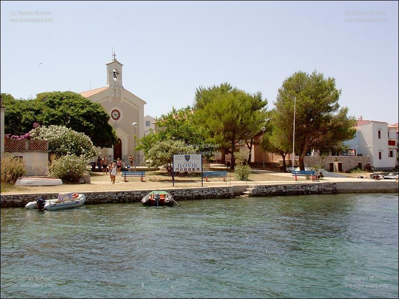 Kirche von Ilovik auf der gleichnamigen Insel