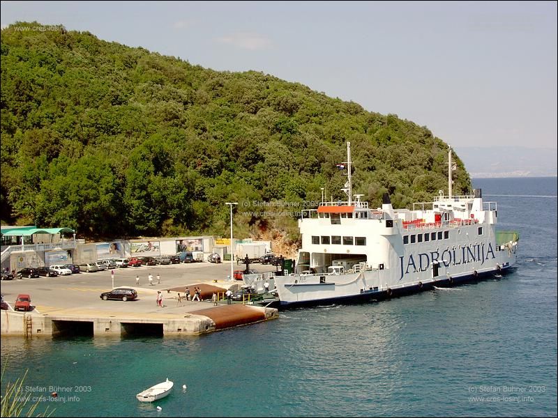 die Fhre zu den Inseln Cres und Losinj